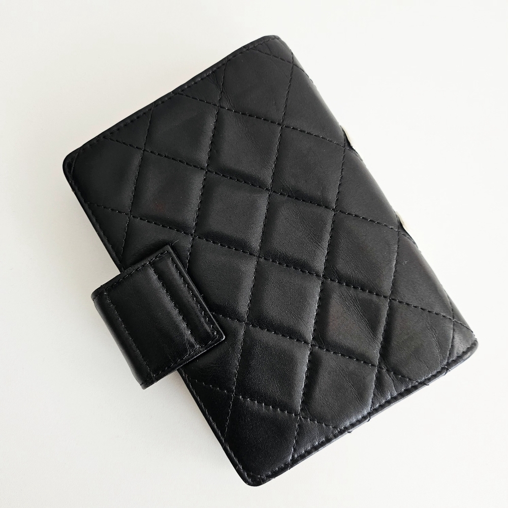Chanel Black Cambon Quilted Leather Agenda Holder With Booklets & Address Book - Picture 3 of 16